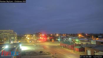 Weather camera view of Childress ISD.