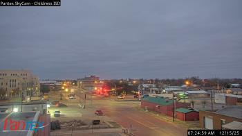 Weather camera view of Childress ISD.