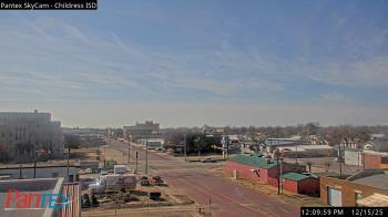 Weather camera view of Childress ISD.