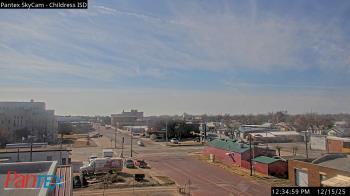 Weather camera view of Childress ISD.