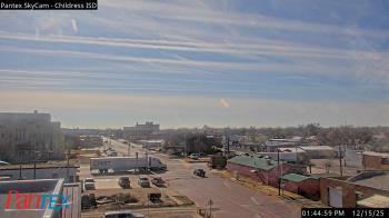 Weather camera view of Childress ISD.