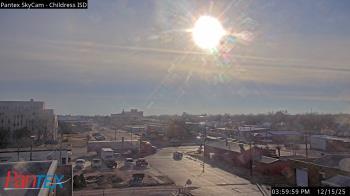 Weather camera view of Childress ISD.