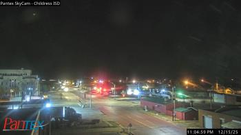 Weather camera view of Childress ISD.