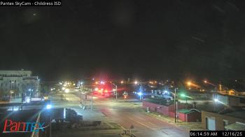 Weather camera view of Childress ISD.