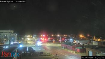Weather camera view of Childress ISD.