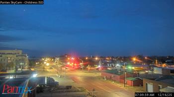 Weather camera view of Childress ISD.