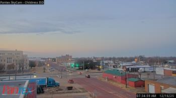 Weather camera view of Childress ISD.