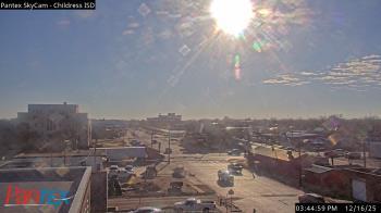 Weather camera view of Childress ISD.