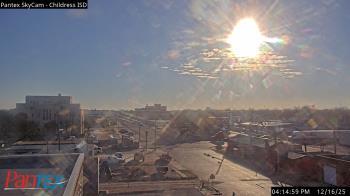 Weather camera view of Childress ISD.