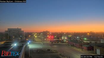 Weather camera view of Childress ISD.