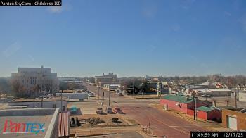 Weather camera view of Childress ISD.