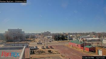 Weather camera view of Childress ISD.