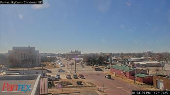 Weather camera view of Childress ISD.