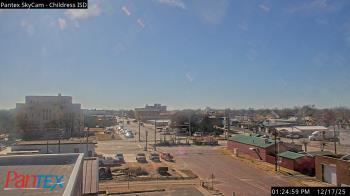 Weather camera view of Childress ISD.