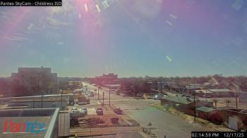 Weather camera view of Childress ISD.