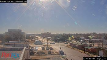 Weather camera view of Childress ISD.