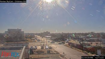 Weather camera view of Childress ISD.