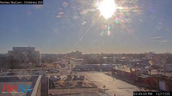 Weather camera view of Childress ISD.