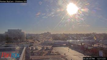 Weather camera view of Childress ISD.