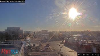 Weather camera view of Childress ISD.