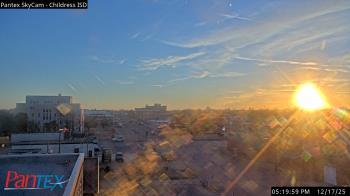 Weather camera view of Childress ISD.