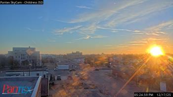 Weather camera view of Childress ISD.