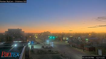 Weather camera view of Childress ISD.