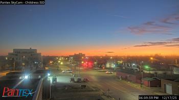 Weather camera view of Childress ISD.