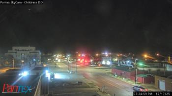 Weather camera view of Childress ISD.