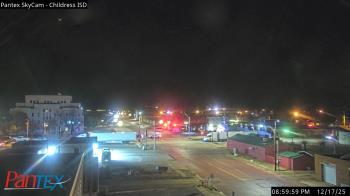 Weather camera view of Childress ISD.