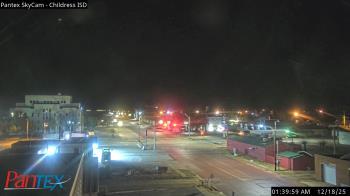 Weather camera view of Childress ISD.