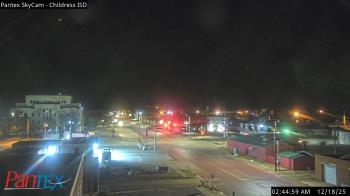 Weather camera view of Childress ISD.