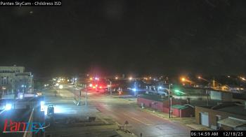 Weather camera view of Childress ISD.