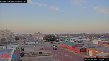 Weather camera view of Childress ISD.