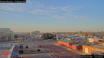 Weather camera view of Childress ISD.