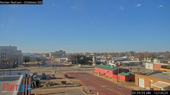 Weather camera view of Childress ISD.