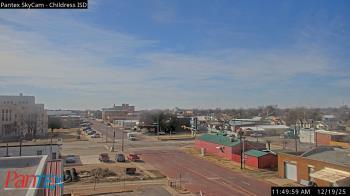 Weather camera view of Childress ISD.