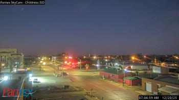Weather camera view of Childress ISD.