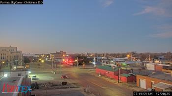 Weather camera view of Childress ISD.