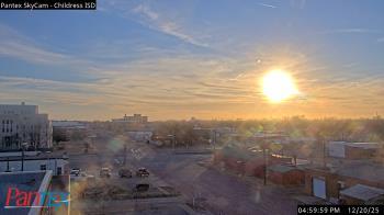Weather camera view of Childress ISD.