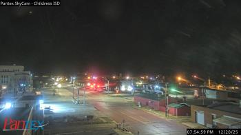 Weather camera view of Childress ISD.