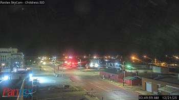 Weather camera view of Childress ISD.