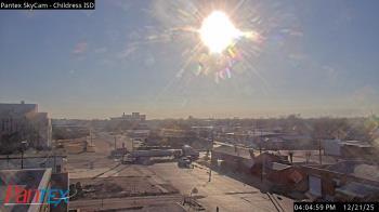 Weather camera view of Childress ISD.