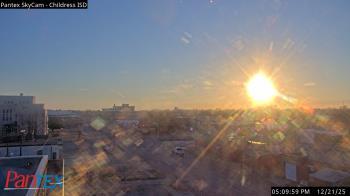 Weather camera view of Childress ISD.