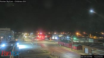 Weather camera view of Childress ISD.