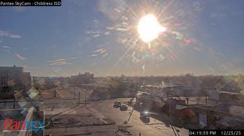 Weather camera view of Childress ISD.