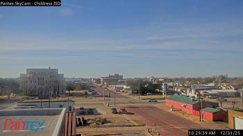 Weather camera view of Childress ISD.