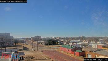 Weather camera view of Childress ISD.