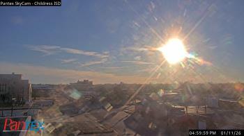 Weather camera view of Childress ISD.