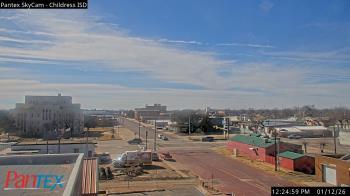 Weather camera view of Childress ISD.